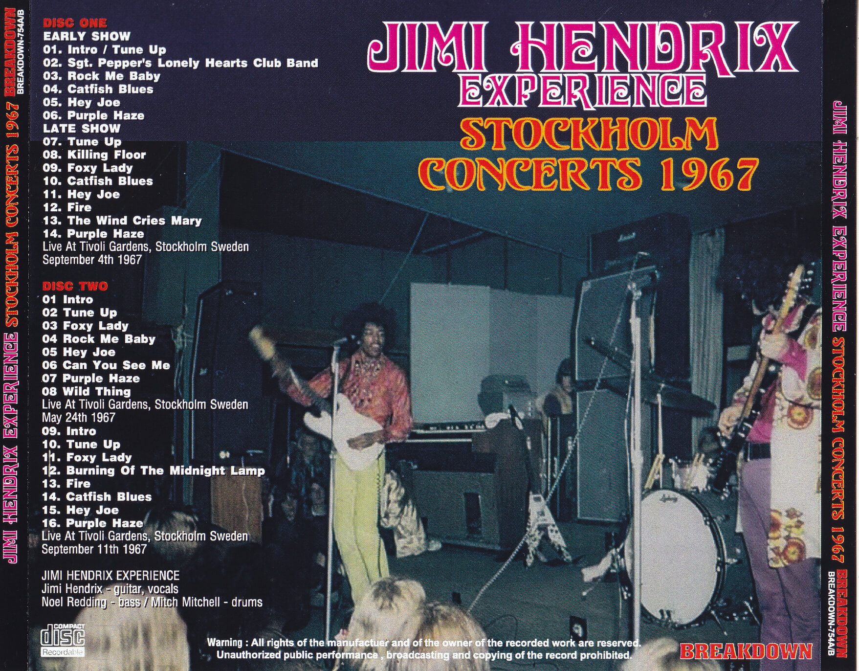 jimi hendrix concerts 1967